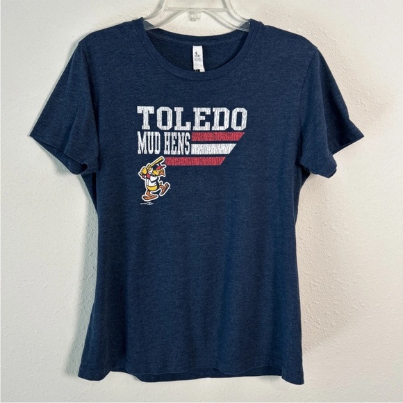 Next Level Apparel Tops - Toledo Mud Hens T-Shirt Women’s Size XL Minor League Baseball Navy Blue MLB